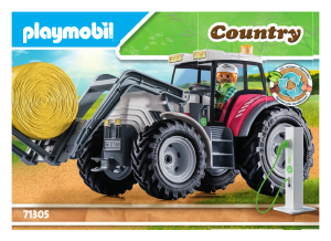 Manual de uso Playmobil set 71305 Country Tractor grande con accesorios