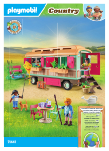 Manual Playmobil set 71441 Country Cozy site trailer cafe