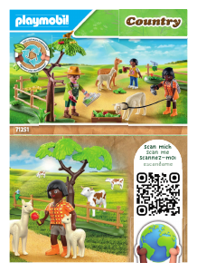 Manual de uso Playmobil set 71251 Country Paseo con Alpaca