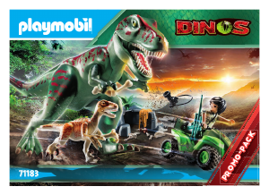 Manual Playmobil set 71183 Dinos T-Rex attack