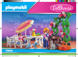 Manual Playmobil set 70896 Dollhouse Garden terrace