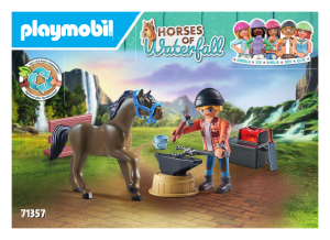 Manual Playmobil set 71357 Horses of Waterfall Farrier Ben and Achilles