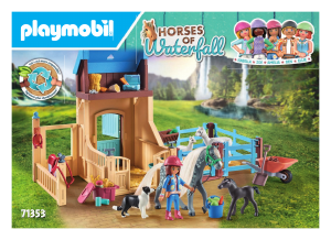 Manual Playmobil set 71353 Horses of Waterfall Horse stall with Amelia and Whisper
