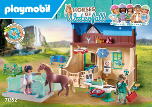 Manual Playmobil set 71352 Horses of Waterfall Riding therapy and veterinary practice