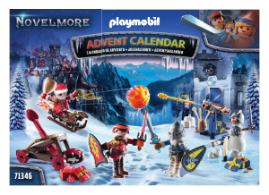 Manual Playmobil set 71346 Novelmore Advent calendar - Battle in the snow