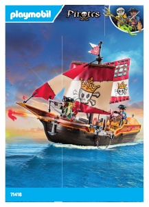 Manual Playmobil set 71418 Pirates Small pirate ship
