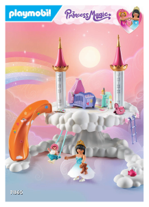 Manual Playmobil set 71360 Princess Magic Baby room in the clouds