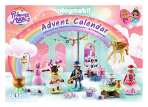 Manual Playmobil set 71348 Princess Magic Advent calendar - Christmas under the rainbow