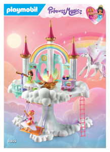 Manual Playmobil set 71359 Princess Magic Rainbow castle in the clouds