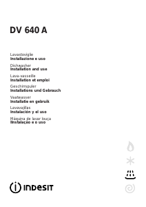 Manuale Indesit DV 640 A Lavastoviglie