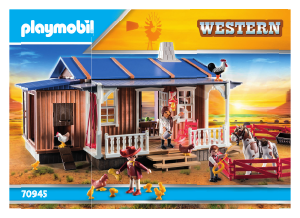 Manual Playmobil set 70945 Western Ranch