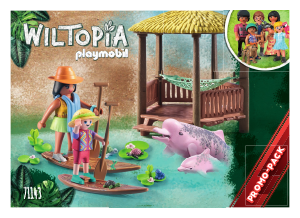 Manual Playmobil set 71143 Wiltopia Paddling tour with river dolphins