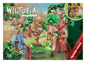 Manual Playmobil set 71142 Wiltopia Tropical jungle playground