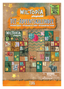 Manual Playmobil set 71006 Wiltopia Advent calendar - Animal trip around the world