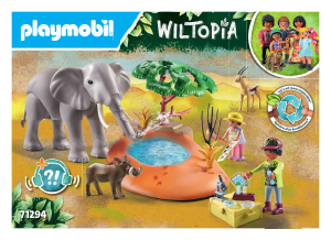 Manual Playmobil set 71294 Wiltopia Elephant at the waterhole