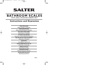 Mode d’emploi Salter 9034 Pèse-personne