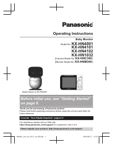 Manual Panasonic KX-HN4001W Baby Monitor