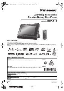 Handleiding Panasonic DMP-B15K Blu-ray speler