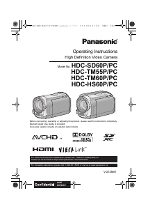 Manual Panasonic HDC-HS60P Camcorder