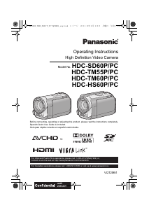 Handleiding Panasonic HDC-SD60PC Camcorder