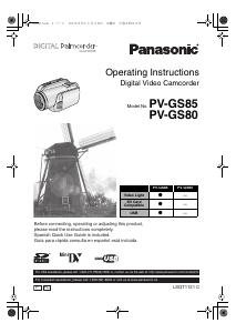 Manual Panasonic PV-GS80 Camcorder