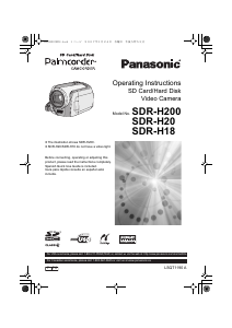 Manual Panasonic SDR-H200 Camcorder