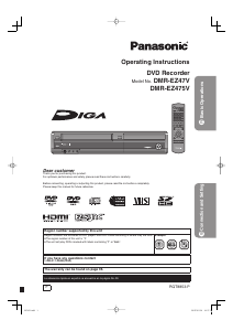 Manual Panasonic DMR-EZ475 DVD Player