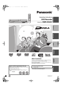 Manual Panasonic DMR-ES36 DVD Player