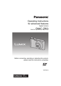 Manual Panasonic DMC-ZR3 Lumix Digital Camera