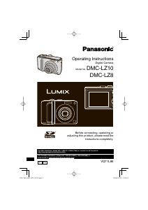 Manual Panasonic DMC-LZ10 Lumix Digital Camera