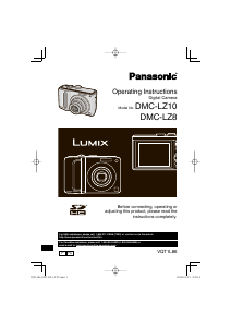 Manual Panasonic DMC-LZ8 Lumix Digital Camera