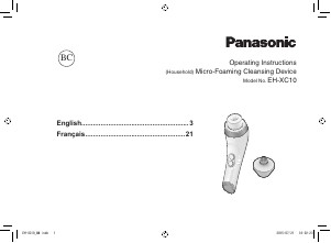 Manual Panasonic EH-XC10N Facial Cleansing Brush
