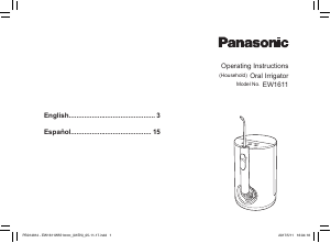 Manual de uso Panasonic EW-1611W Irrigador bucal