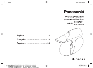 Handleiding Panasonic EH-NA67 Haardroger
