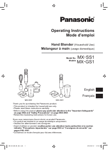 Bedienungsanleitung Panasonic MX-SS1 Stabmixer