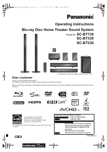 Manual Panasonic SC-BT730 Home Theater System