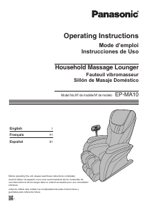 Manual Panasonic EP-MA10K Massage Device