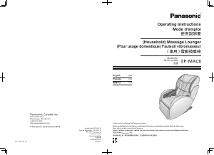 Handleiding Panasonic EP-MAC8K Massageapparaat