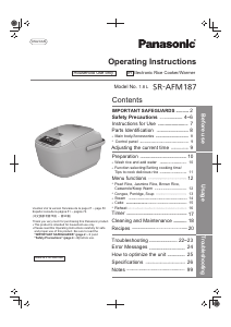 Handleiding Panasonic SR-AFM187 Rijstkoker