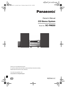 Mode d’emploi Panasonic SC-PM250S Stéréo