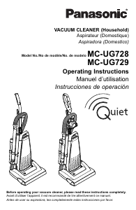 Manual Panasonic MC-UG729 Vacuum Cleaner
