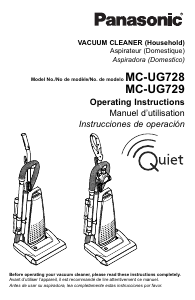 Mode d’emploi Panasonic MC-UG728 Aspirateur