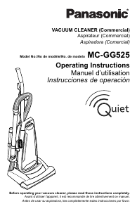 Manual Panasonic MC-GG525 Vacuum Cleaner