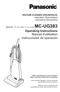 Mode d’emploi Panasonic MC-UG383 Aspirateur