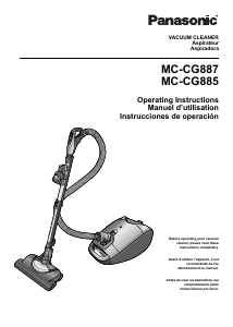 Manual Panasonic MC-CG885 Vacuum Cleaner