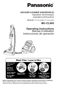 Manual Panasonic MC-CL945 Vacuum Cleaner