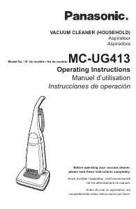 Manual Panasonic MC-UG413 Vacuum Cleaner