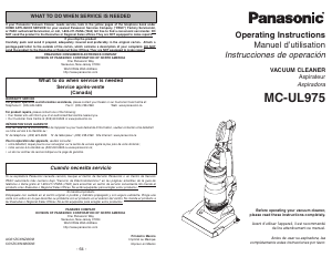 Manual Panasonic MC-UL975 Vacuum Cleaner