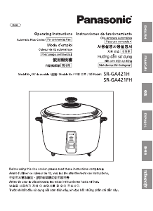 Mode d’emploi Panasonic SR-GA421FH Cuiseur à riz