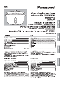 Manual Panasonic SR-GA541FH Rice Cooker